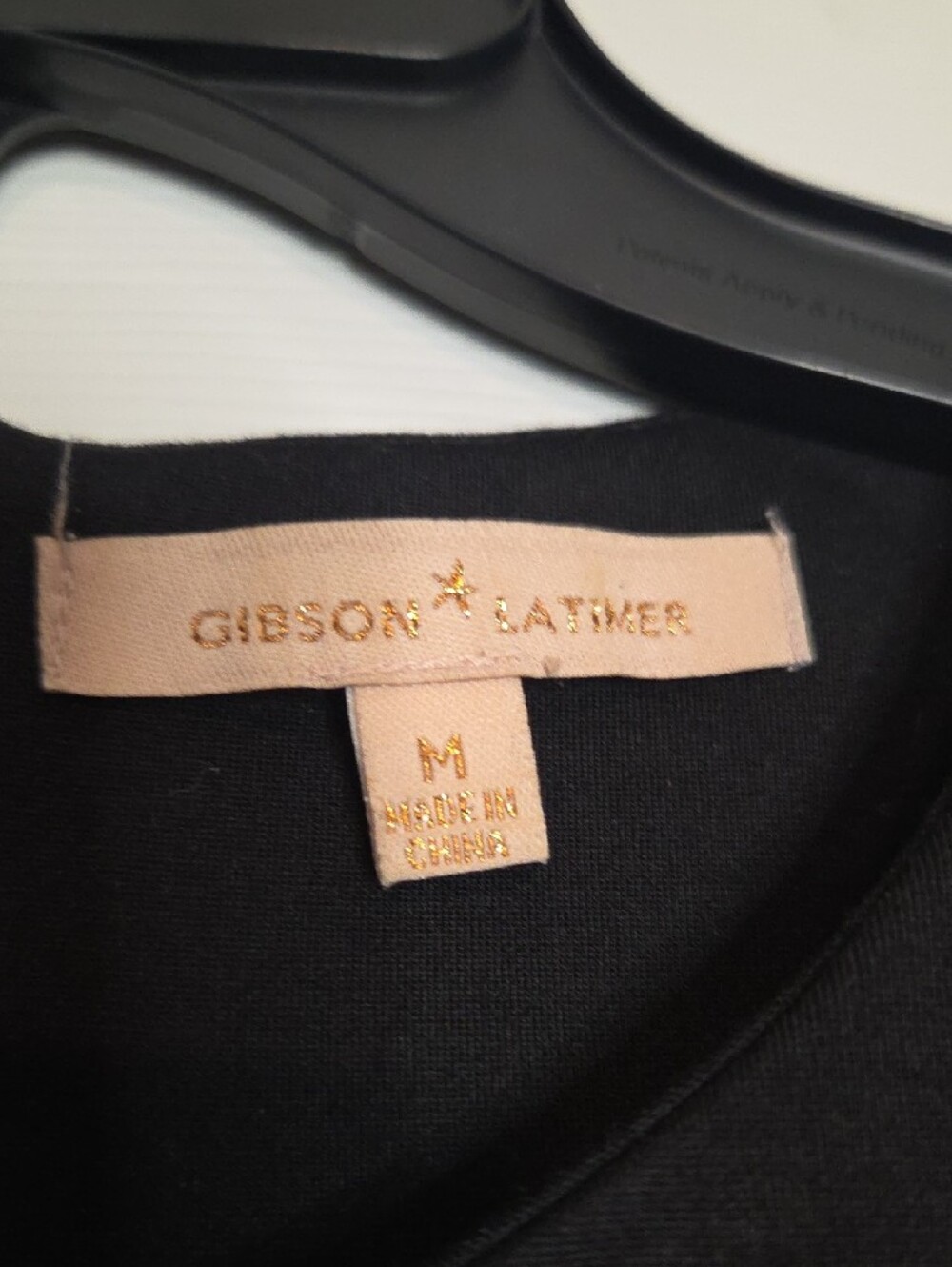 Gibson Latimer Black Dress with White Stripes - Picture 2 of 4